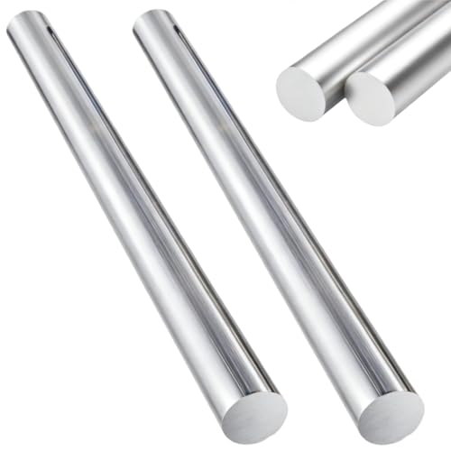 Tlence 2 Pack 1 Inch Diameter Round Aluminum Rod, 13