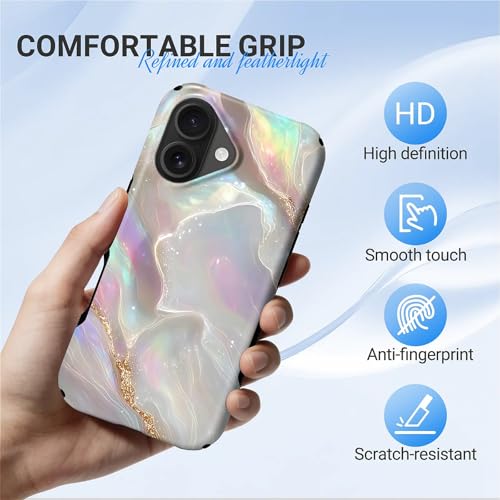 Coque iPhone 17 antichoc pour le quotidien style opale de feu