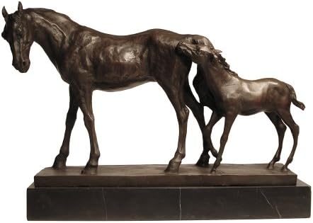 Bronze Family of Horses Sculpture