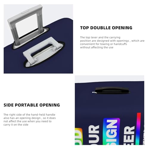 Custom Luggage Covers Add Your Own Name Photo Text Double-Sided for 18-32 Inch Suitcase Customized Elastic Washable Anti-Scratch Suitcase Cover For Travel Business4