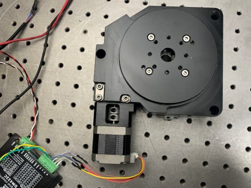 Davitu Stepper Motor - CNC indexing plate 42 stepper motor turntable high-precision R-axis worm gear 100mm table top rotation 100:1