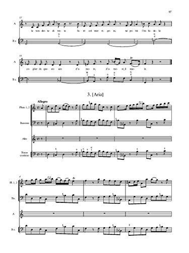 Six Chamber Cantatas (1708): Works for Soprano or Alto With Two Flutes, Bassoon, and Basso Continuo