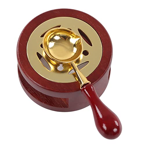 Wachssiegel-Set, Wachsstempel, HolzgriffwäRmer, Sichere Verwendung Zum Basteln (Braun) Cover