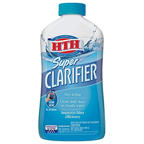 HTH 67023 Super Clarifier Swimming Pool Cleaner, 32 fl oz Cover