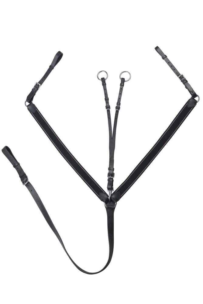Start Tracolla Elastica Per Cavalli – 200 Cm Regolabile Con Fibbie Stabili – Colore Nero - 2