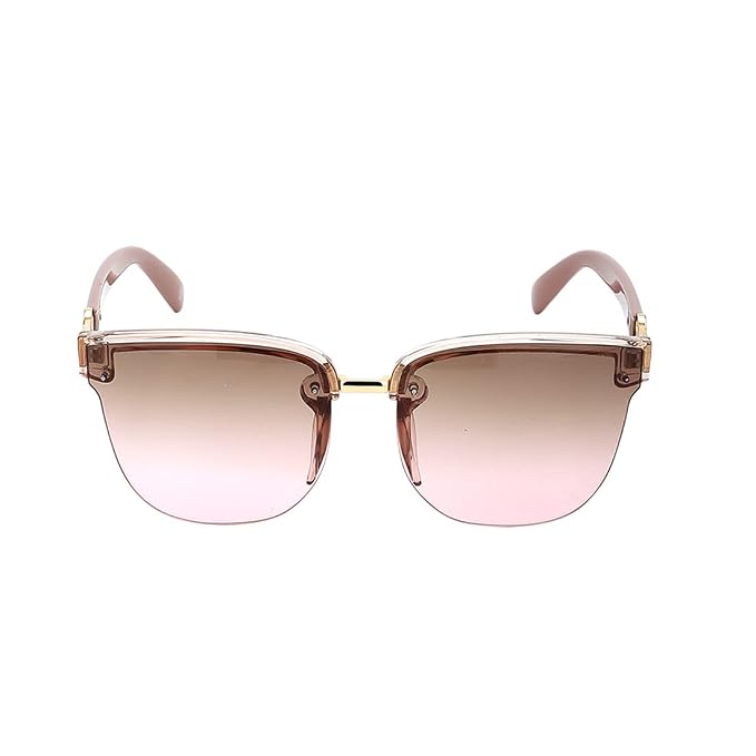 Carlton London Half Rim Square Sunglasses