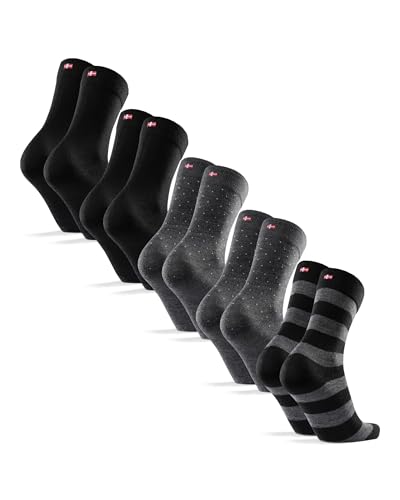 Image of DANISH ENDURANCE Merino Wool Socks - Breathable Moisture-Wicking Dress Socks for Men & Women, Lightweight & Thin, 3 & 5-Pack