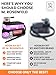Portable Hookah Set With Everything - Black Portable Hookah Set for Travel with Flat Hookah Bag - Hookah Kit with Charcoal Holder & Coal Cover- Travel Sisha Hooka Set