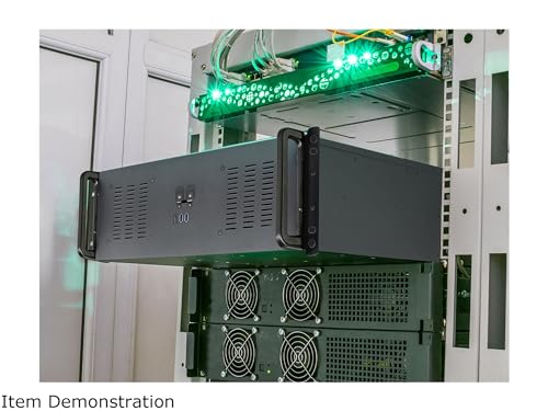 Image of Rosewill 4U Server Chassis Rackmount Case | 11 x 3.5 Bays, 3 x 5.25 Devices| ATX, CEB Compatible | 2 x 120mm PWM Fan, 2 x 80mm PWM Fans | 2 x USB 3.0, 1 USB-C 3.1 | Front Panel Lock | - RSV-R4200U