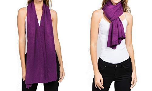 Image of Scarfand's Versatile V-Neck Boat Neck Cashmere Feel Poncho Sweater Bright Solid Colors