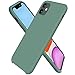 ORNARTO Funda Silicone Case para iPhone 11, Carcasa de Silicona Líquida Suave Antichoque Bumper para iPhone 11 (2019) 6,1 Pulgadas-Verde Pino