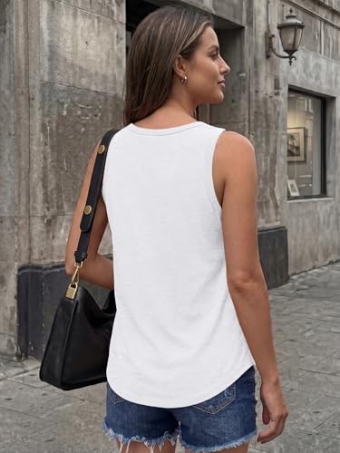 Image of AUTOMET Women's Square Neck Tank Top | Soft Lightweight Sleeveless Shirt, Loose Fit Flowy Summer Basic for Layering, Casual & Workout