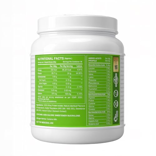 Image of Clear Whey Isolate 90% | 24g Protein Per Serving | 30 Servings | 0.5% Lactose, 1% Fat, 0 Sugar | Fast Absorbing, Zero Bloating, Easy to Digest | Fast Muscle Recovery (GREEN APPLE)