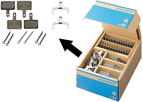 Lot De 4 Paires Plaquettes Frein Vélo – Semi-Métalliques Résine – Compatibles Shimano B01S B03S B05S, MT200, MT400, MT500 – Haute Performance