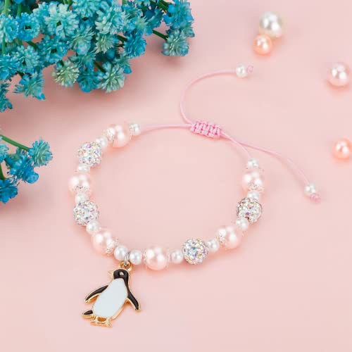 Image of PARTNER Penguin Lover Friendship Bracelet - Spirit Animal Teamwork Inspiration Gift for Friend