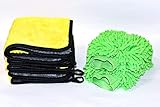 REUTILIZABLE. Tanto las toallas como los guantes de microfibra, son muy duraderos, ya que aguantan a muchos lavados, por lo que podremos utilizarlos infinidades de veces.