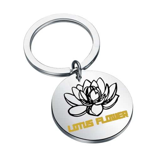 Porte-clés fleur de lotus God of Fury : accessoire de collection thématique pour lecteur