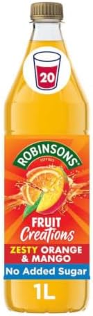 Robinsons Fruit Creations Orange & Mango Squash | 1L Bottle