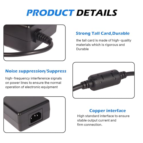DC12V 8.33A - 10A Power Adapter 4-Pin for Synology Disk Station 4-Bay DS410 DS416 DS418 DS918+ DS923+ DS410j DS411 DS411J DS412 DiskStation Network Storage NAS Server 12V 120W Power Supply