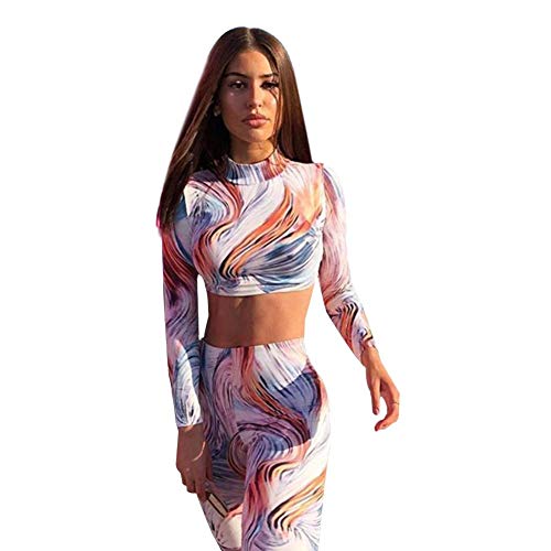 ningxiao586 Floral Print Women's Sportswear Yoga Wear 2 Piece Long Sleeve T-Shirt + Leggings Stretch for Yoga Jogging Fitness Training Tummy Control Gym Wear Activewear Running