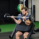 Rubber Curl Fixed Barbells, Pre-Loaded Weight Bar for Strength Training & Weightlifting - Image 3