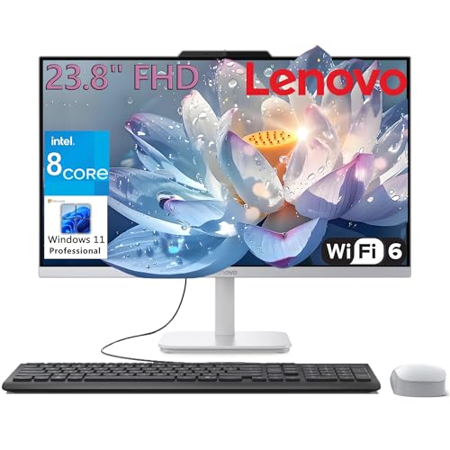 Lenovo 24 All-in-One Desktop Computer for Home Office, 32GB DDR4