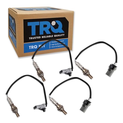 TRQ O2 Oxygen Sensor Set 2 Downstream OSA60392 and 2 Upstream OSA60394 Compatible with 2014-2019 Chevrolet...