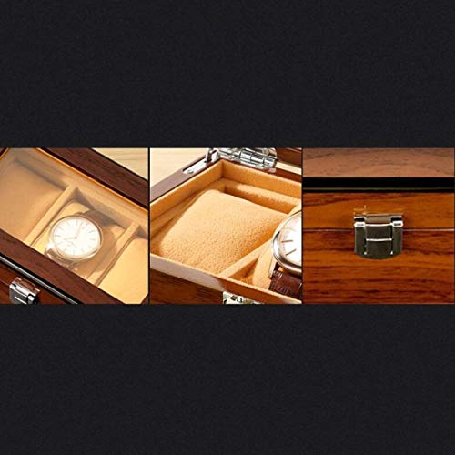 Boîte à montres en bois protégeant vos 3 montres larges des rayures