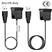 Charging Cable Charger for Fitbit Alta HR, Trilancer Certified USB Replacement Cord, 2-Pack 1.5ft+3ft, Ultimate Safety Superior Protection(Not for Alta, No Restart Button)