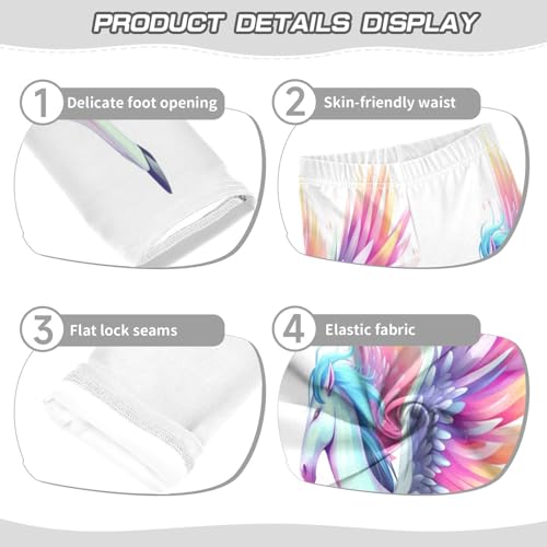 Toddler Girls Leggings Printed Yoga Pants Leggings Colorful Wing Unicorn Horse for Kids3