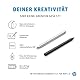 HP MPP 2.0 Tilt Pen Digitaler Eingabestift (aufladbar über USB-C, LED Akkuanzeige, lange Akkulaufzeit, austauschbare Spitzen, magnetischer Schaft) silber