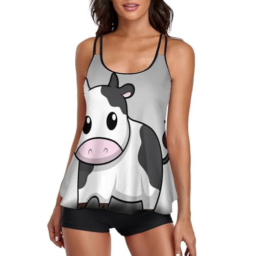 Ensemble bikini tankini avec short de garçon et robe de plage pour vacances d'été