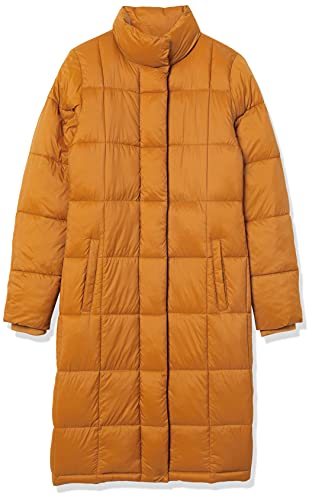 Amazon Essentials Women's Lightweight Quilted Longer Length Coat, Tan, X-Large #TOP4