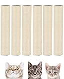 Picture of BNOSDM 6 Pack 15”x2.75” M8 Cat Tree Scratching Post Replacement Parts for Indoor Cats Tower Rope Scratch Poles Refill Sisal Pole Part for Refurbishment Accessories Spare