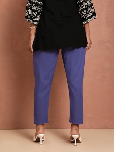 Image of TWIN BIRDS Women Cotton Kurti Pants | Straight Fit Ethnic Daily Trousers