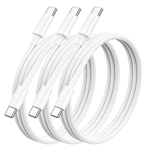 USB Type C ケーブル1m 3本セット LpoieJun【PD超高速充電/3A 65W急速充電 】 USB C to C ケーブル 高耐久TPE素材 高速データ転送 スマートフォン/タブレット/ゲーム機などType-c機種と互換性があり