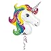 Price comparison product image Fancy Dress VIP 83cm Giant Rainbow Unicorn Supershape Balloon Helium Foil Balloon Party Decoration