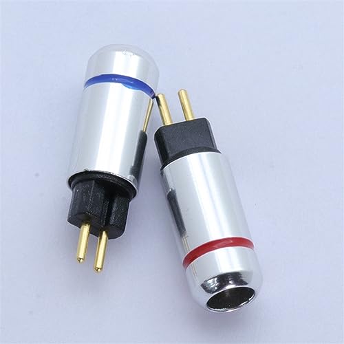 Conector MMCX de 2 pines macho para cable de auriculares de 4mm, terminales de soldadura de audio 5