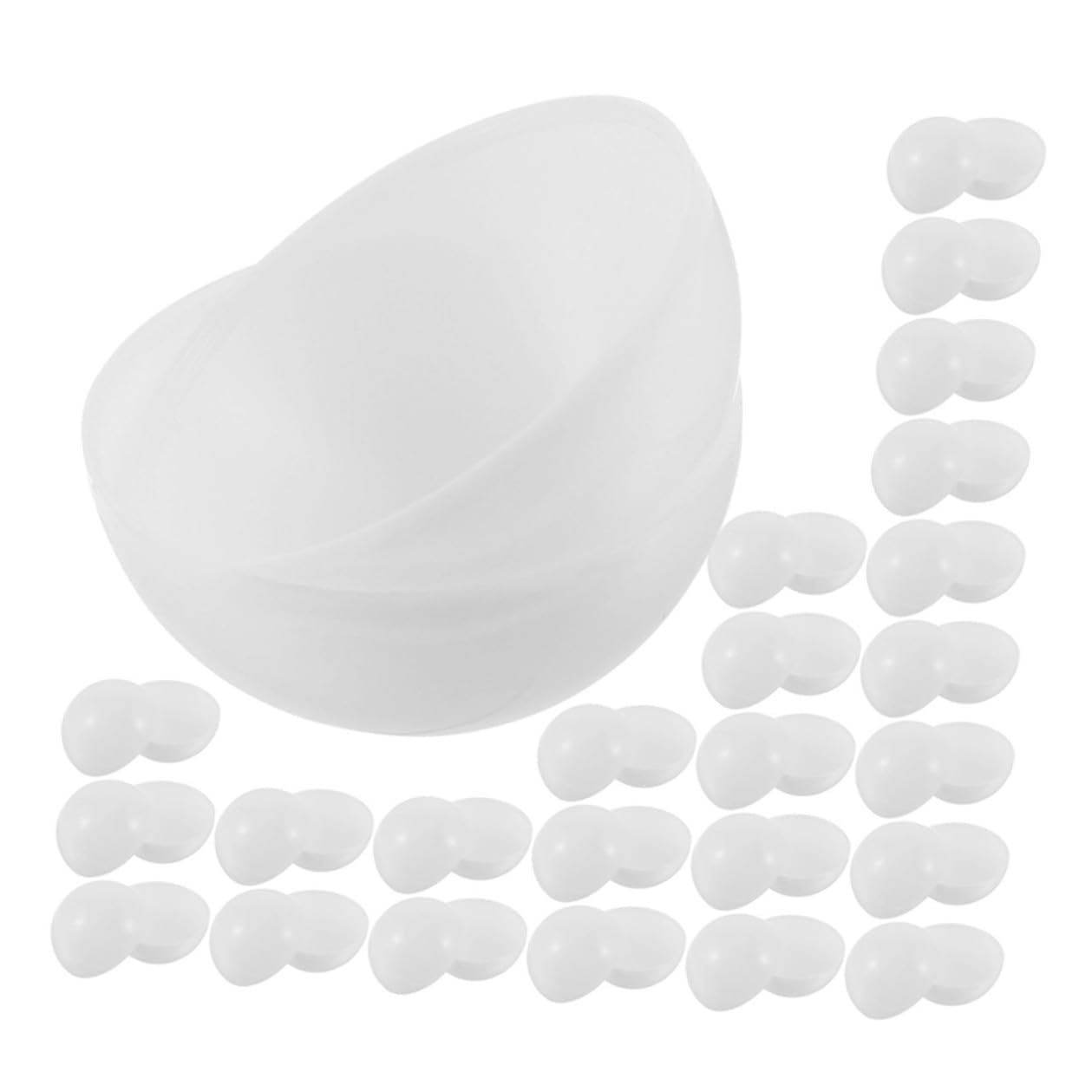 Sosoport 50 Palline per Estrazione Lotteria in Pvc Apribili Coperchio Pratico, Diametro 4 Cm, per Feste e Attività Festive, Confezione da 50 Pezzi