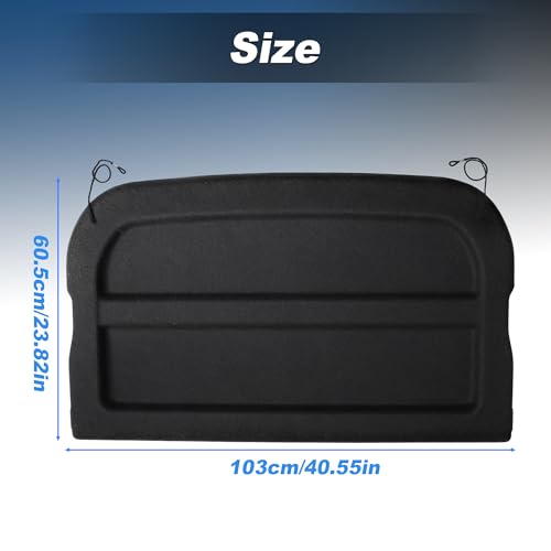 RATCHROLL Cargo Cover for Nissan Kicks 2025 2026 Rear Trunk Shade Non-Retractable Trunk Cover Board Rear Parcel Shelf Finisher Trunk Security Shield Shade (NOT for Kicks Play) Black by RATCHROLL - Used condition - Image 4