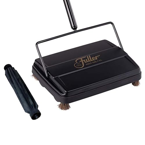 Fuller Brush Electrostatic Carpet & Floor Sweeper with Additional Rubber Rotor - 9' Cleaning Path -...