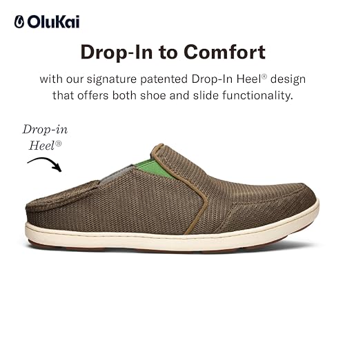 Image of OLUKAI Nohea Mesh Men's Slip On Sneakers, Lightweight & Breathable Shoes for Everyday Wear, All-Weather & Enhanced Traction