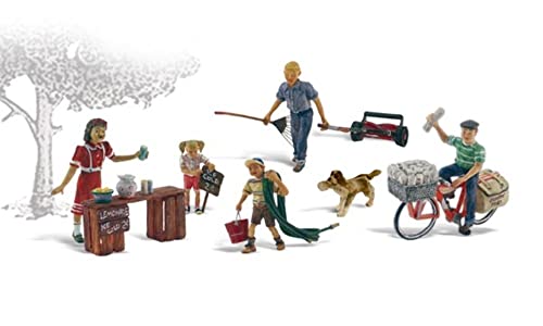 Animez votre réseau avec Summertime Jobs HO Woodland Scenics figurines prêtes