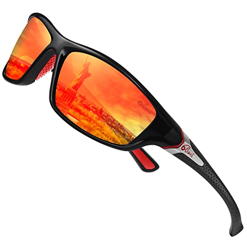 Bevi Polarized Sports Sunglasses UV 400 Protection with TR90 Lightweight Frame Glasses for Women Men