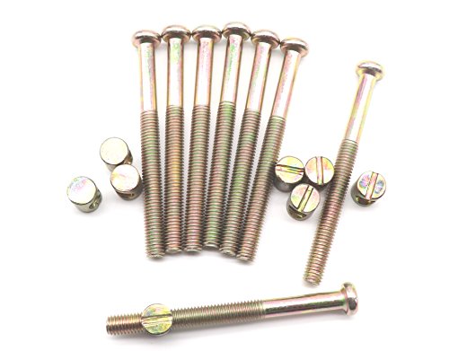 Buy 1 get 1 M8 x 90mm Bed Bolt Crib Screws, binifiMux 8 Set Zinc Plated Hex Drive Socket Cap Furniture Barrel Screws Bolt Nuts Buy 1 get 1 M8 x 90mm Bed Bolt Crib Screws, binifiMux 8 Set Zinc Plated Hex Drive Socket Cap Furniture Barrel Screws Bolt Nuts