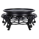 LIFKOME Planter Stand Plant Holder 4. 72inch Small Plant Stand for Indoor Plants Resin Oriental Styl