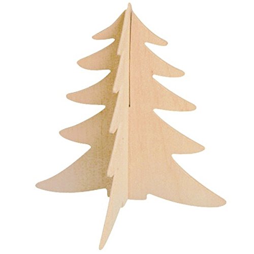 MegaCrea DIY 2 árboles de Madera para Montar  15 x 12 x 0,2 cm