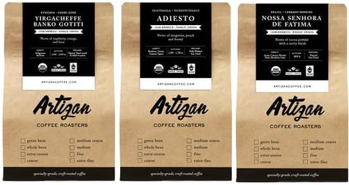 Artizan Coffee USDA Organic Whole Bean Coffee | Heavenly Project Decaf Blend | Dark Roast | 10 oz | Roasted in South Florida