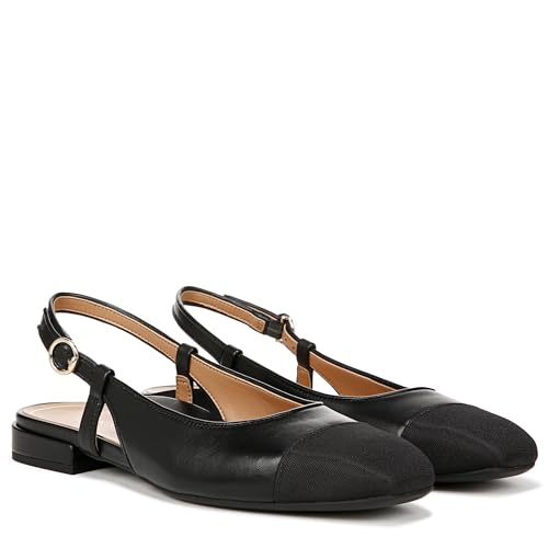 Vionic Women’s Orchid Petaluma Comfort Flats- Supportive Lightweight Slingback Flats with Arch Support Insole That Helps Correct Pronation and Alleviate Heel Pain Caused by Plantar Fasciitis, 5-122
