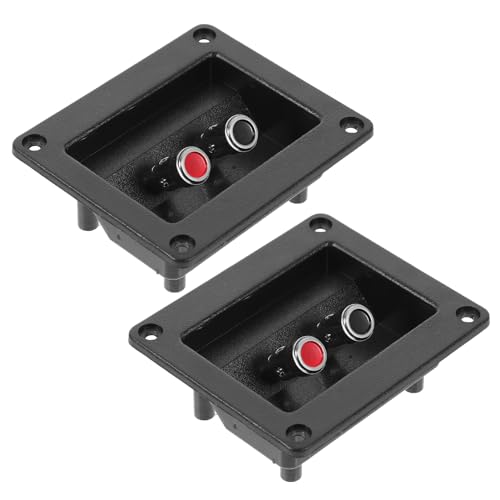 Caja de conexiones de altavoz con terminal de copa doble para bafle y subwoofer